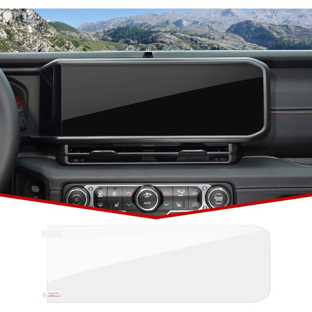 JeCar Center Touchscreen Protector 12.3 นิ้วจอแสดงผลนําทางป้องกัน Nanometer ฟิล์มใช้งานร่วมกับ Jeep 