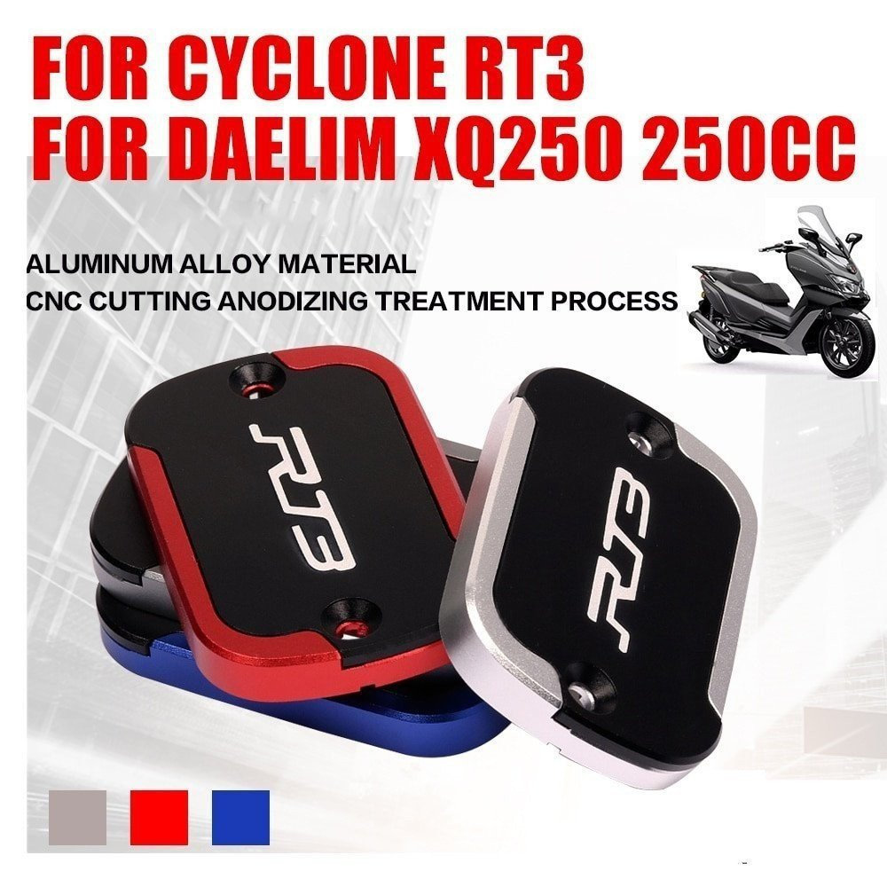 สําหรับ CYCLONE RT3 RT 3 DAELIM XQ 250 250CC อุปกรณ์เสริมรถจักรยานยนต์เบรคหน้าของเหลวถังอ่างเก็บน้ํา