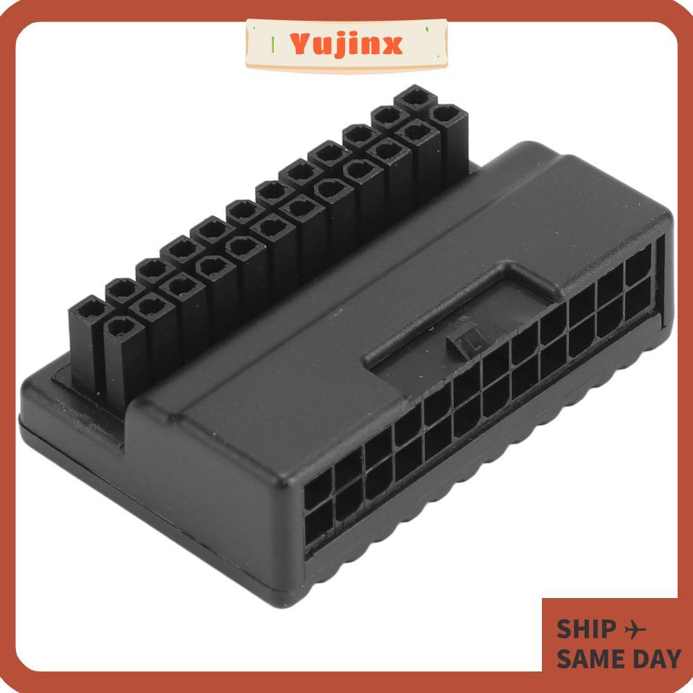 YUJINX อะแดปเตอร์ 90 องศา, อะแดปเตอร์ 24Pin 90 องศา ATX 24Pin, ทนทานมุมขวา Design Power Adapter Boar