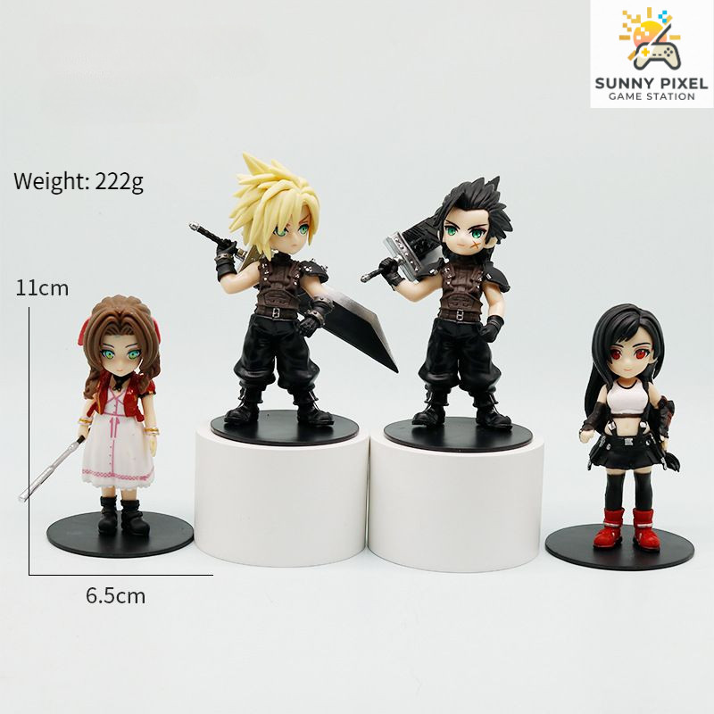 ฟิกเกอร์ FF7 Final Fantasy VII Rebirth [Chibi] โมเดล Cloud/Tifa/Aerith/Zack ตั้งโศว์โต๊ะคอม น่ารัก