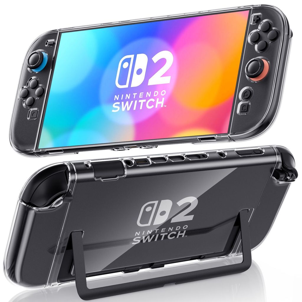 เหมาะสําหรับเคสป้องกันรุ่น Nintendo switch2 ns2 กล่องคริสตัลใส NS2 เกมคอนโซลแยกเคสแบบรวมทุกอย่าง
