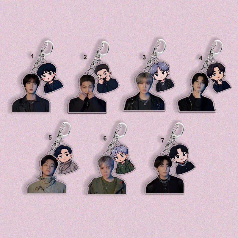 BTS V JUNG KOOK JIN SUGA RM J-Hope JIMIN จี้พวงกุญแจ