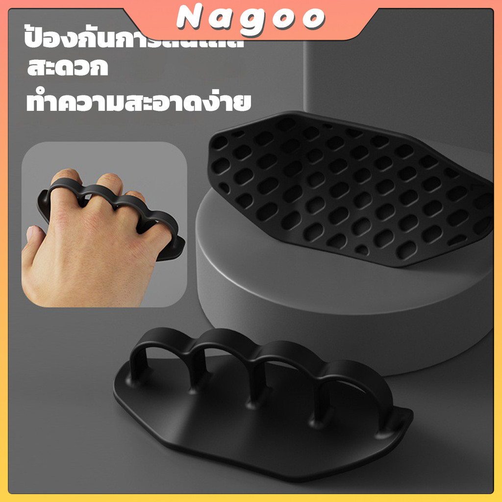 Nagoo 1 คู่ ถุงมือฟิตเนส Weight Lifting Grips Gym Grips Pads ถุงมือออกกําลังกายยิมสําหรับอุปกรณ์ฝึกซ้อมข้ามฟิตเนส ราคา ถูกที่สุด ดีลบีเคเค แกลเลอรีภาพที่ 6