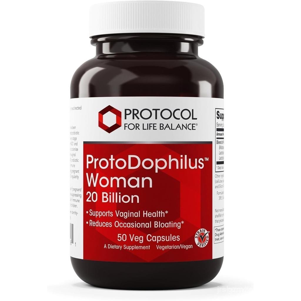 PROTOCOL FOR LIFE BALANCE Proto Dophilus Woman - 20 Billion - โปรไบโอติกสําหรับ Gut Health - รองรับส