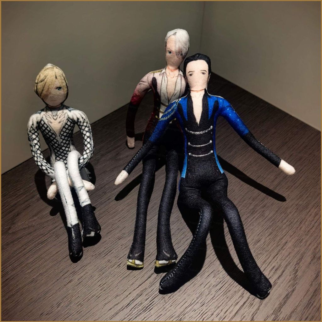 HQ YURI!!! บน ICE Yuri Plisetsky Victor Nikiforov Katsuki Yuri Poseable แห้งหนูลวด Armature Plushie