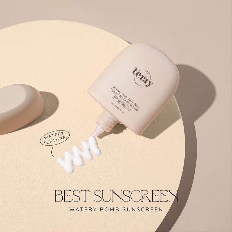 Terry Watery Bomb Anti Acne Hybrid-Fluid Sunscreen SPF50+ PA++++ 20ml เธอร์รี่ กันแดดหนมปัง.
