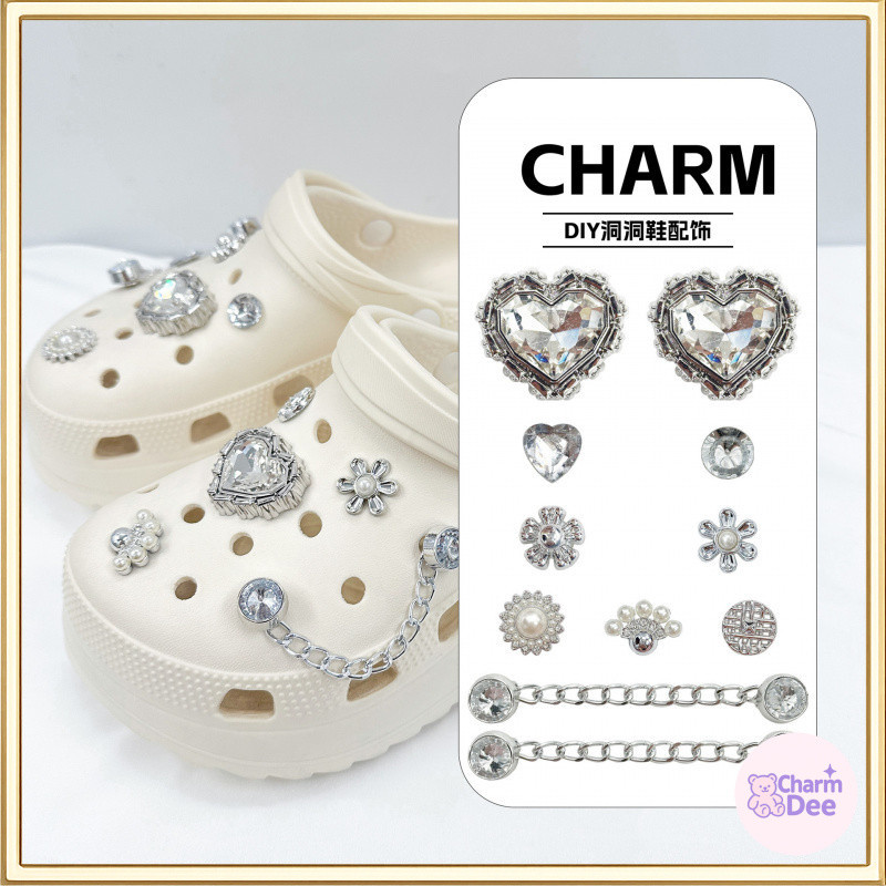จี้รองเท้าแฟชั่นวัสดุโลหะ ดีไซน์หรู กันน้ำ | อุปกรณ์ตกแต่ง Clogs & Sandal สไตล์สากล