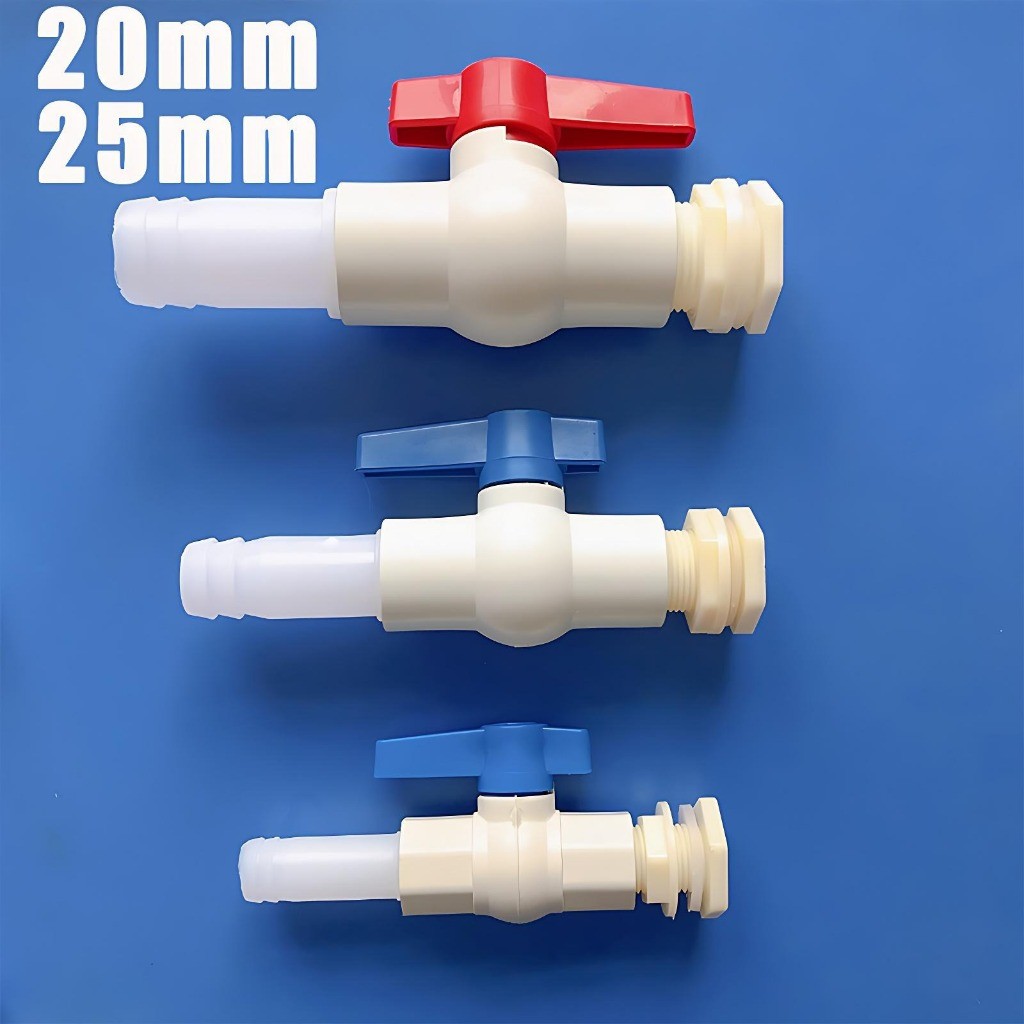 1/2 "3/4" ข้อต่อถัง พิพิธภัณฑ์สัตว์น้ํา ทางออก ถังเชื่อมต่ออุปกรณ์อะแดปเตอร์ถังน้ํา