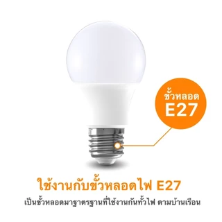 หลอดไฟ LED 5W 9W 13W 15W 18W 24W หลอดปิงปอง ขั้ว E27 แสงขาว/แสงวอร์มไวท์ ใช้ได้ทั้งในโรงจอดรถ โกดัง และห้องใต้ดิน