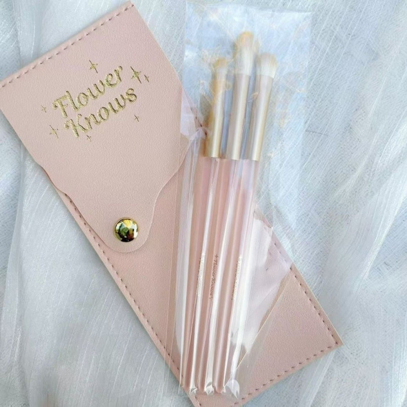 แปรงแต่งหน้า Flower Knows Eye 3 ชิ้น/เซ็ตเครื่องมือแต่งหน้า [GIFT]กระเป๋าแต่งหน้า