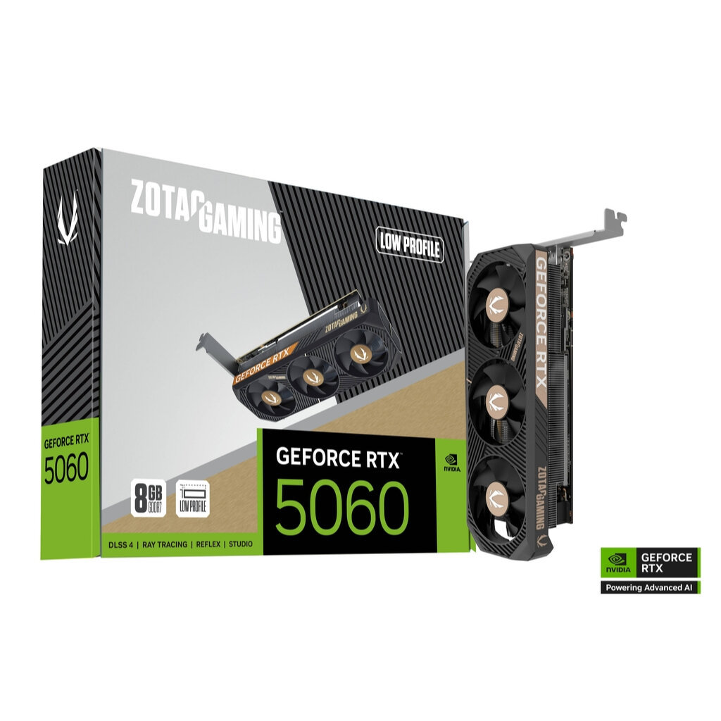 VGA ZOTAC GAMING GeForce RTX 5060 Low Profile 8GB GDDR7 : ZT-B50600L-10L