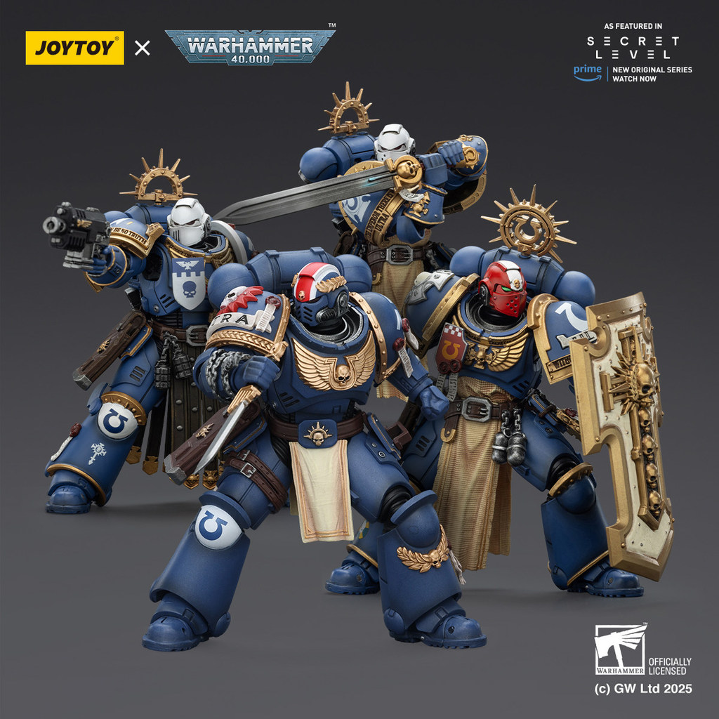 ((ในสต็อก) JOYTOY Dark Source Warhammer 40K Secret Level Titus Space Warrior 2 Extreme Warrior Soldier Figure