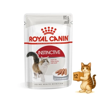 (ยกโหล 12 ซอง) Royal Canin โรยัล คานิน อาหารเปียกแมว ทุกช่วงวัย ทุกสายพันธุ์ เปียกแมว ขนาด 85 กรัม