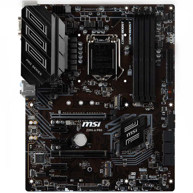 MSI MSI Z390-A PRO Z390M-S01 Z390 Mortar MSI Z390 เมนบอร์ด