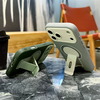 แฟชั่นซ่อนวงเล็บ Fine Pore หน้าต่างขนาดใหญ่ Anti-drop TPU เคสโทรศัพท์สําหรับ IPhone13 14 15 16 17PRO MAX