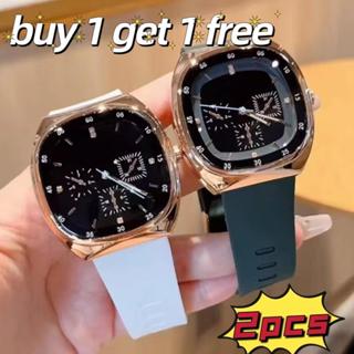 นาฬิกาสุดหรู! ซื้อ 1 แถม 1! นาฬิกาซิลิโคนคุณภาพสูง ดีไซน์หรู…