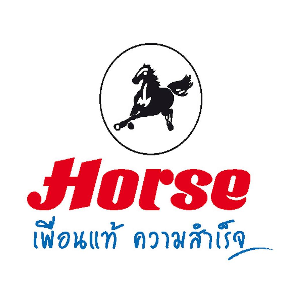 HORSE ตาไก่สติกเกอร์ ขาว (500ดวง/กล่อง) - รูปที่ 2