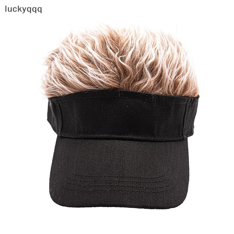 Luckyqqq Casual กระชับผู้ชายผู้หญิง Sun Shade ปรับ Sun Visor เบสบอล Spky ผมวิกผม Spiked วิกผมเบสบอลหมวก well ราคา ถูกที่สุด ดีลบีเคเค แกลเลอรีภาพที่ 8