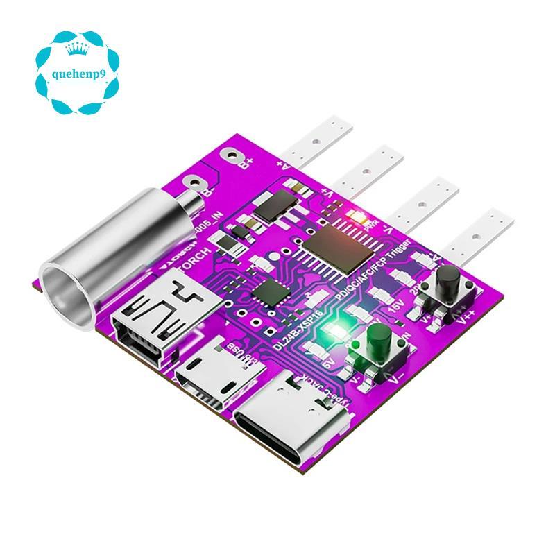 [Fast Q9]Type-C PD3.1 Fast Charging 4 สายทดสอบบอร์ดแรงดันไฟฟ้า Deceiver 140W Charger Aging เครื่องมื