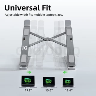 GOOJODOQ Laptop Stand Double-layer Height Increase Adjustable Height and Tilt for Laptops Ranging from 12.6'' to 17.3''