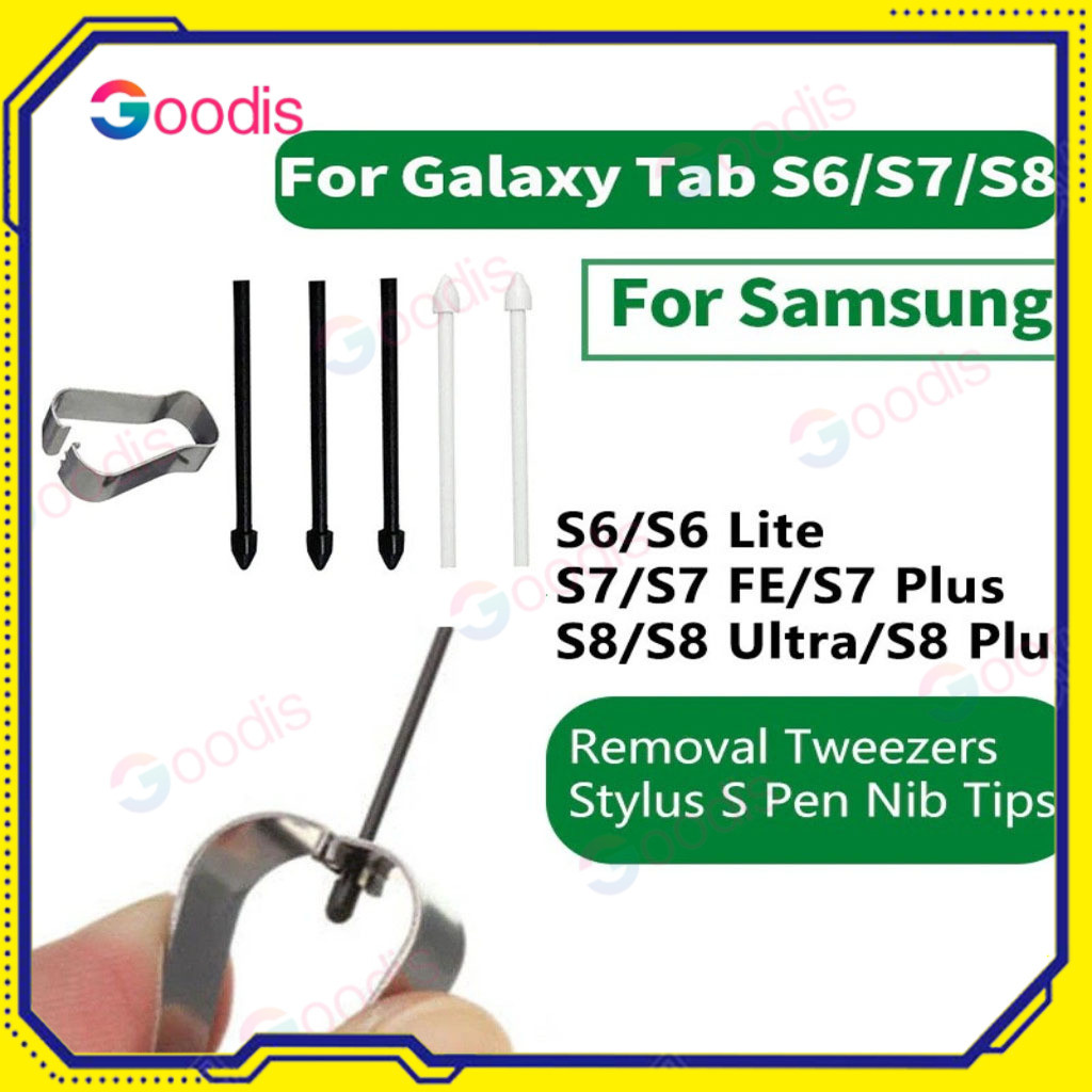 ปลายปากกา หัวปากกา ไส้ปากกา Samsung S Pen Galaxy Tab S6 lite S7 S8+ S9 S10+ S9 FE S8 ultra Note 20 ชุดมี 5+ เปลี่ยนคลิป