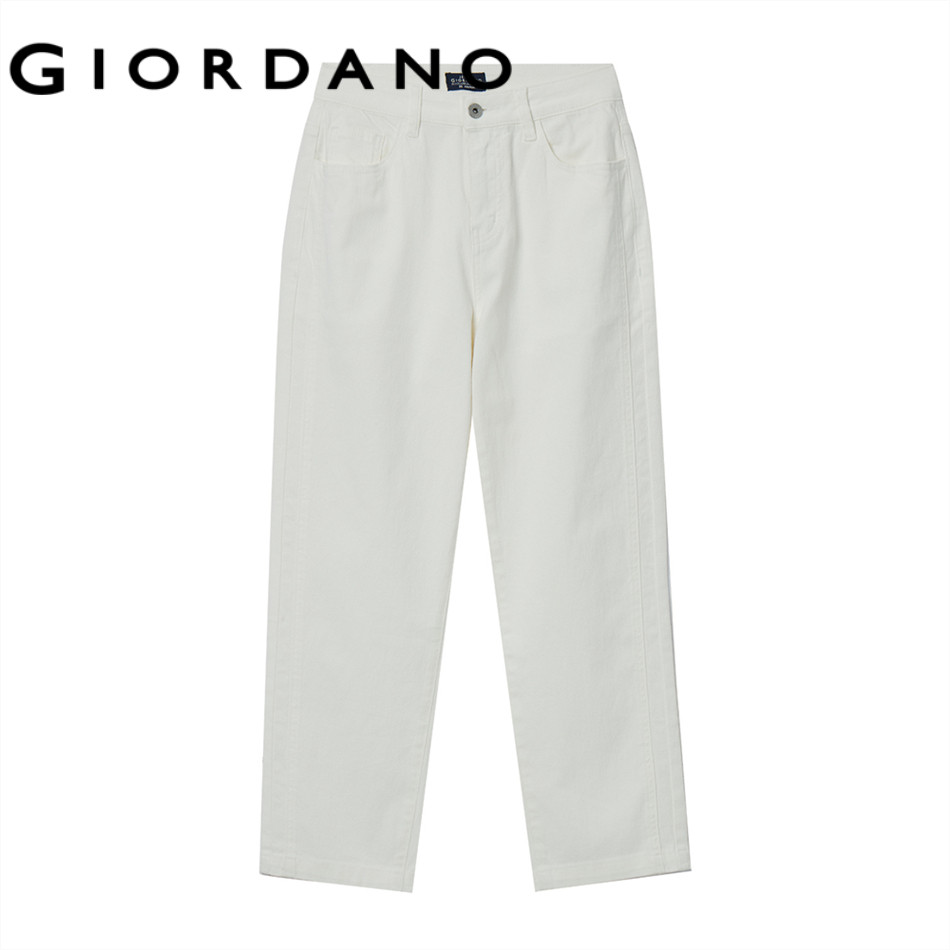 GIORDANO กางเกงยีนส์ผู้หญิง Women's Relax Denim Jeans 05425020
