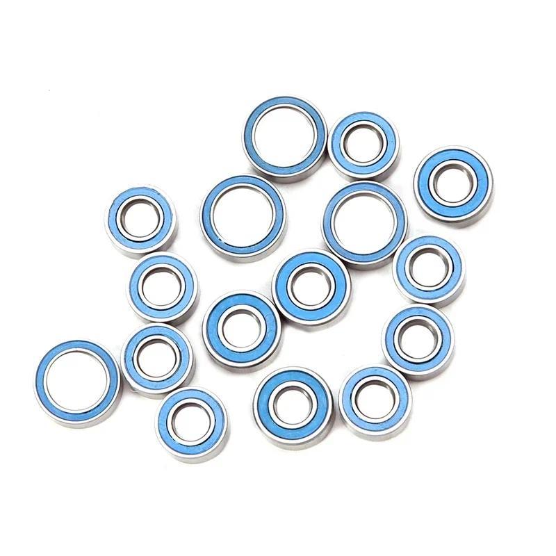 16PCS ยางปิดผนึก Ball Bearing Kit สําหรับ Tamiya TT02 TT-02 TT02D TT-02D 1/10 Scale RC รถอัพเกรดอุปก