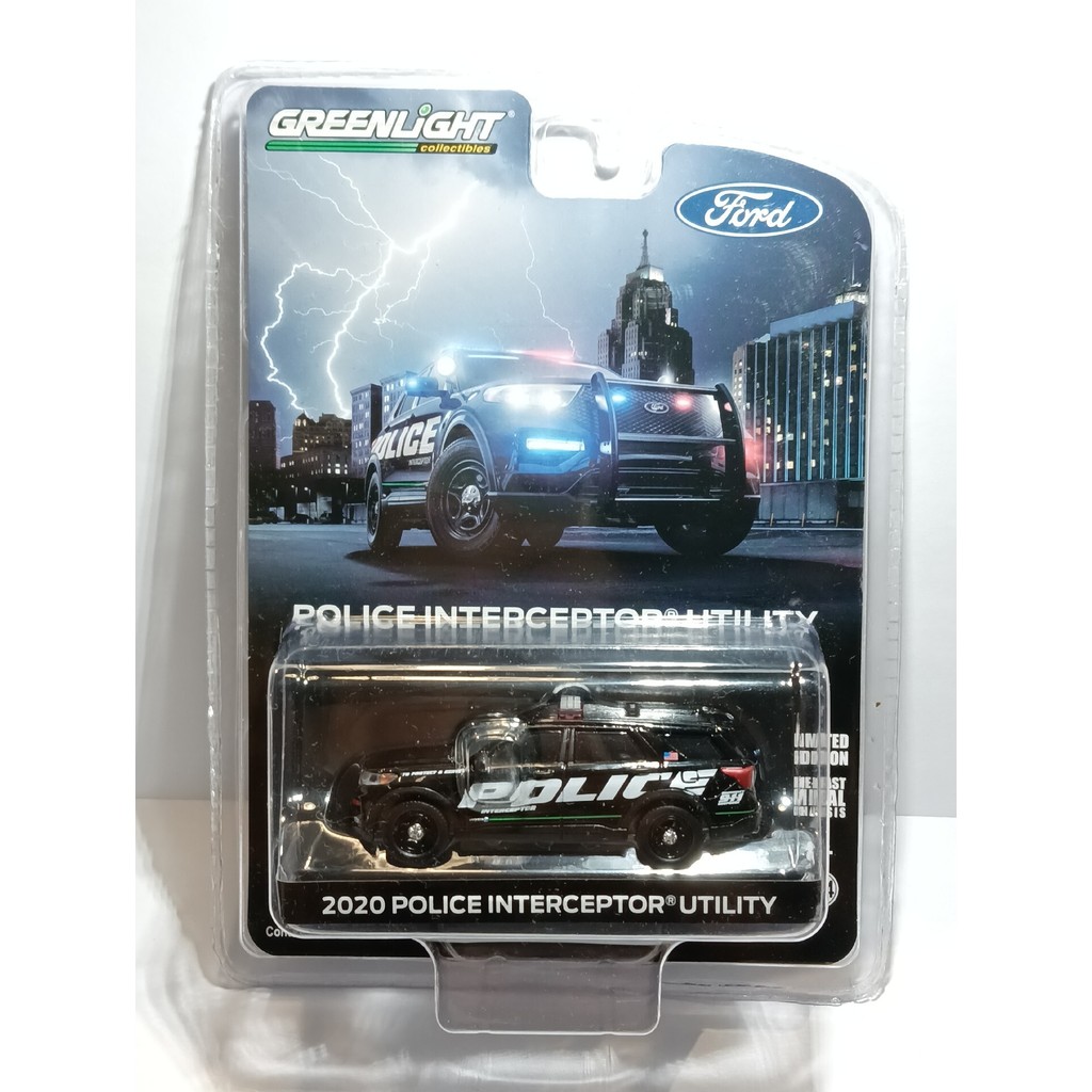 สีเทา 2 Greenlight Greenlight 1/64 Ford Explorer Police Interceptor 2020 Exhibition Edition Police C