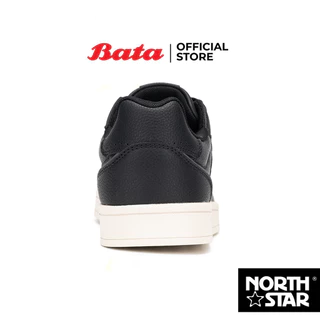 Bata บาจา North Star รองเท้าผ้าใบสนีคเกอร์ แบบผูกเชือก สำหรับผู้ชาย รุ่น COMPUS สีดำ 8206196 สีขาว 8201196