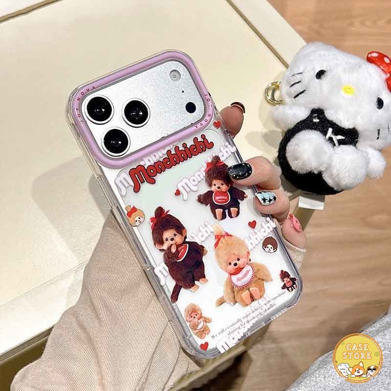 เคสไอโฟน17 เหมาะสำหรับ IPhone 17 15 12 14 13 11 16 Pro Max X XS XR Max 14 7 8 15 16 Plus มอนชิชิสุดคลาสสิกและน่ารัก