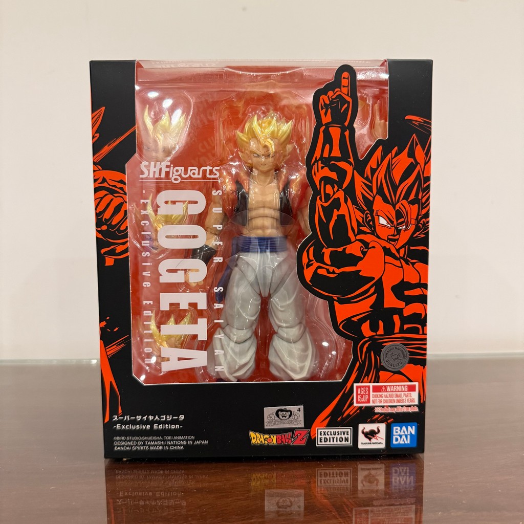 Haowanwu Bandai NYCC Limited Dragon Ball SHF Gogeta Super Saiyan Yellow Hair Ready Stock