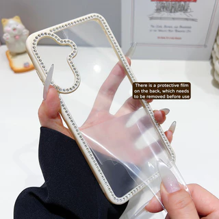 เคสทรศัพท์ For Samsung A55 5G A16 A26 A36 A56 S24 FE 5G เคสโทรศัพท์ลายดาวและเพชร