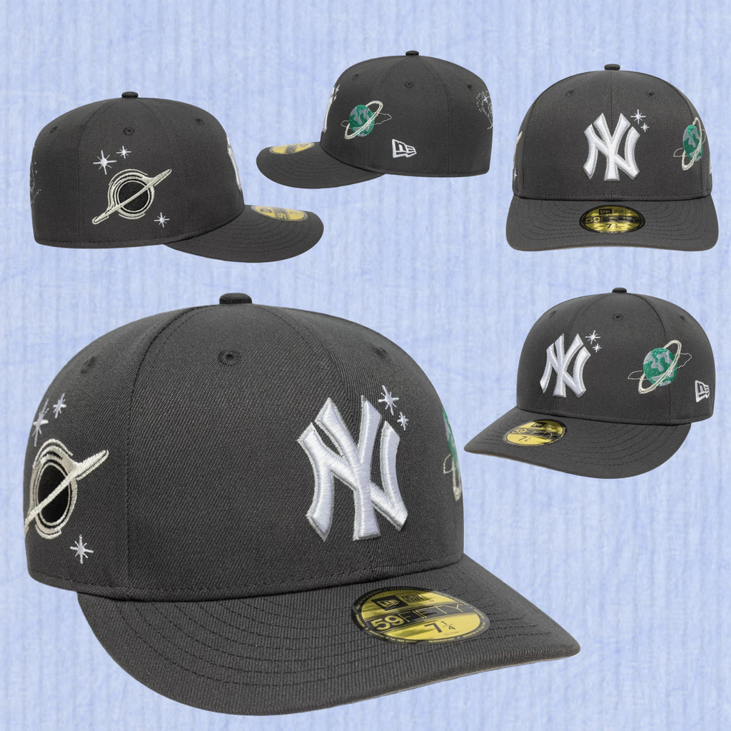 Major League Baseball New York Yankees Planet Icon แฟชั่นติดตั้งหมวกผู้ชายs แฟชั่นโค้งชายคาเบสบอลหมว