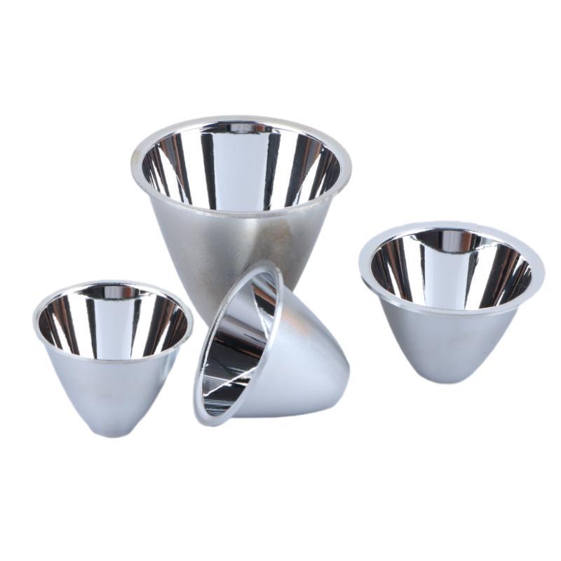 Form & Art 1PC 41 มม.46 50 60 มม.อลูมิเนียมไฟฉาย LED Reflector คอนเดนเซอร์ถ้วยสะท้อนแสงสําหรับ 10W 5