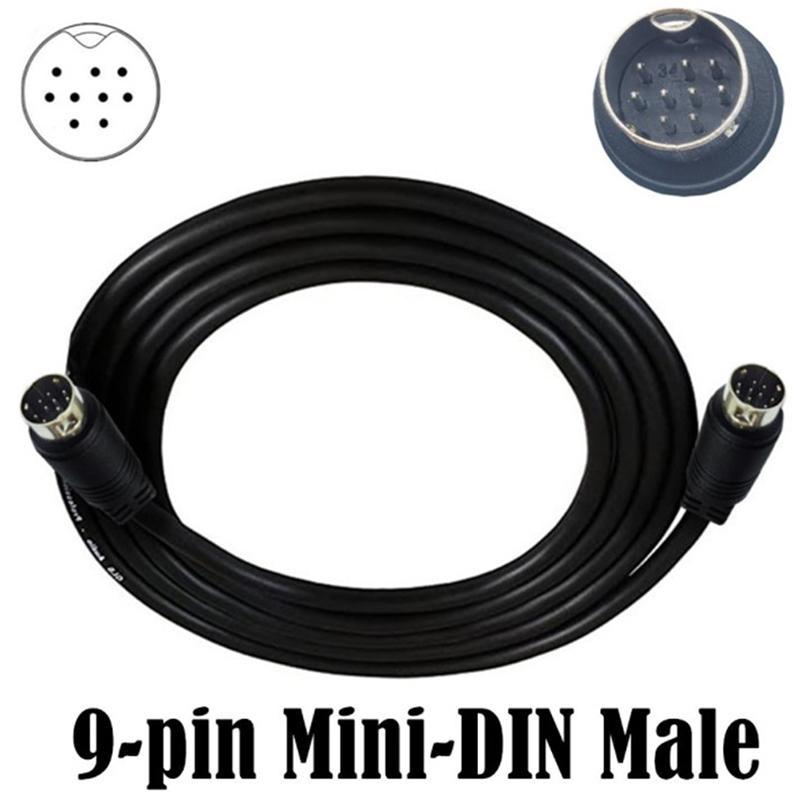 BBTH Din 9-pin Male to 9-pin Male Audio Input Cable 1m 2m Compatible Video Games, การ์ดเสียง, เครื่องเสียง Vary
