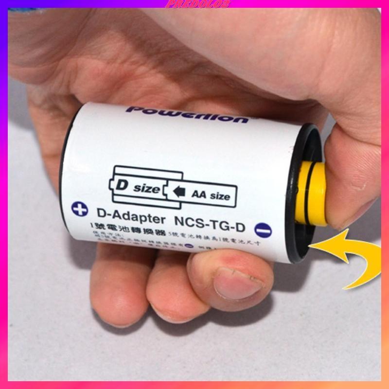 [Predolo2] 1x Battery AA to D Size Adapter Converter Holder Switcher Case Box Grey