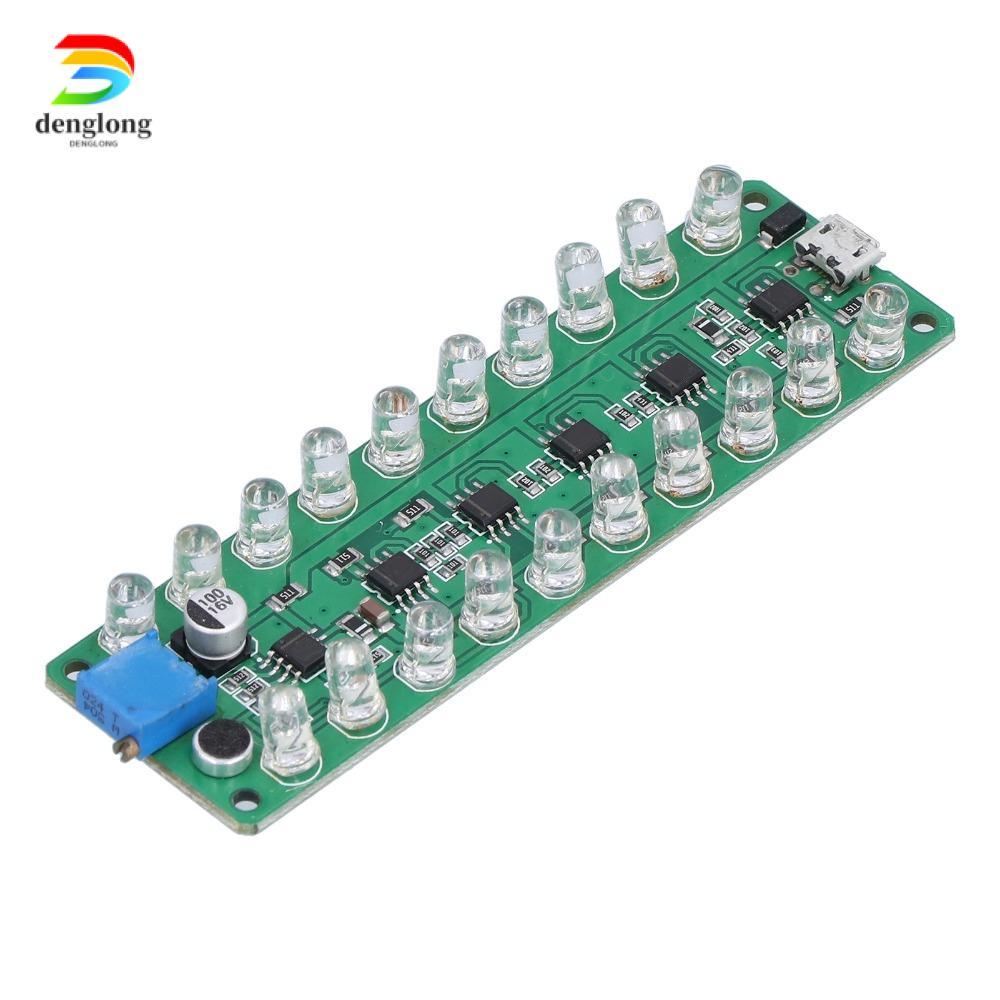 DENGLONG VU Meter, การควบคุมด้วยเสียงจอแสดงผล LED VU Meter, LED ระบุแสงย้อนกลับการเชื่อมต่อป้องกัน L