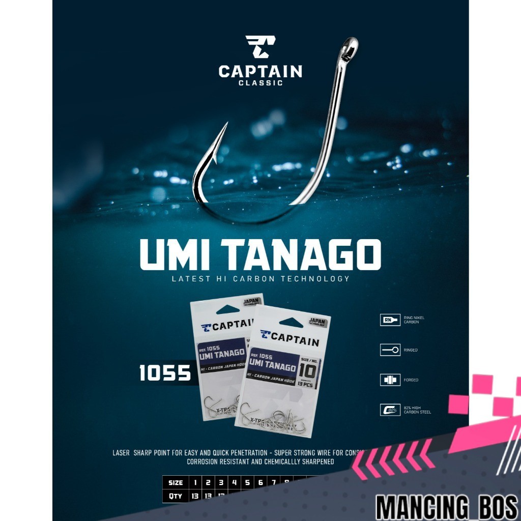 Captain Umi Tanago 1055N Fishing Hook - CAPTAIN WHITE UMITASAGO DH91
