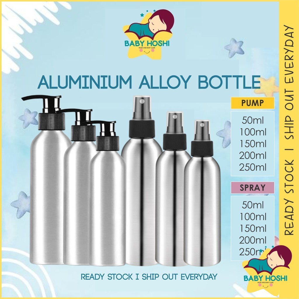 BH Travel Spray น้ําหอมเครื่องสําอาง Aluminium Bottle Liquid Toner Essence Water Sanitizer Botol Alu