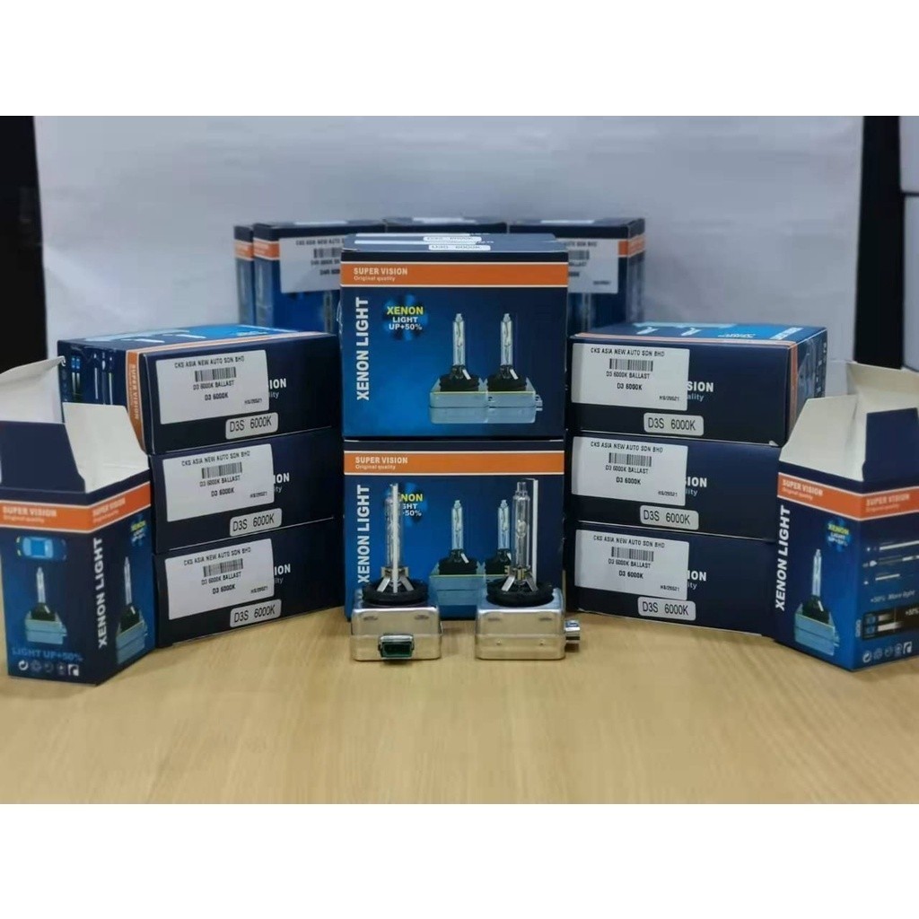 (PRICE สําหรับ 1 ชุด 2 ชิ้น) HID XENON BALLAST D1S- D1R-D3S -D3R 6000K BULBauto ชิ้นส่วนตกแต่งรถยนต์