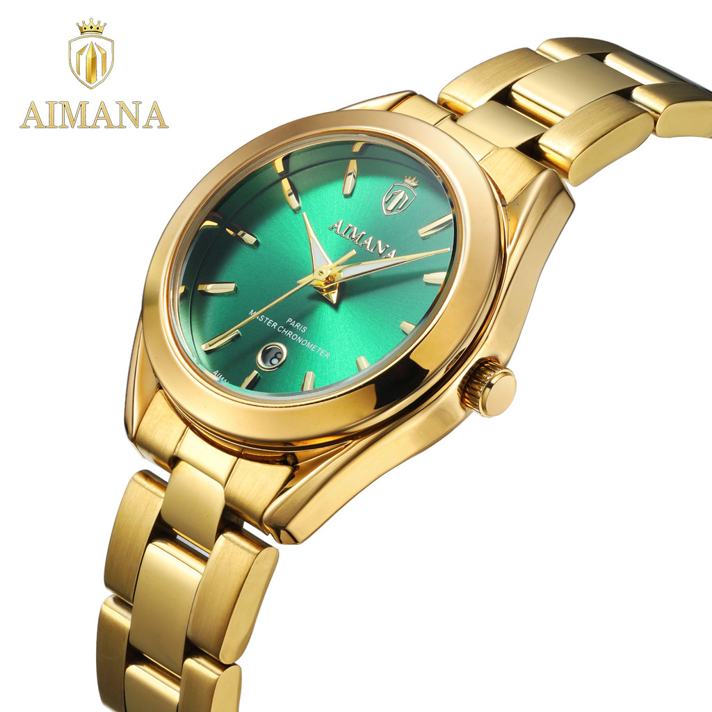 Ins Swiss AIMANA Hippocampus สุภาพสตรีนาฬิกาเหล็กยุโรปอเมริกันนาฬิกาควอตซ์