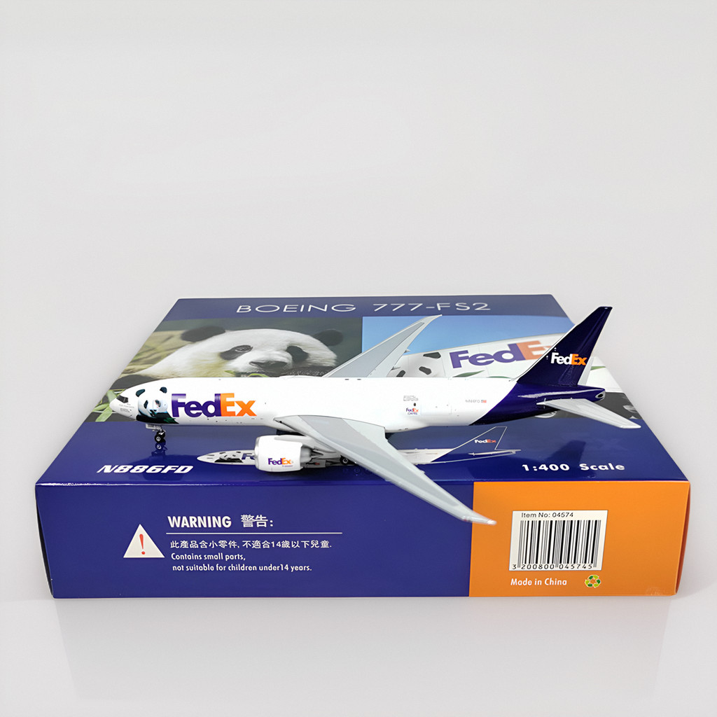 จัดส่งรวดเร็ว - Phoenix 04574 1: 400 FedEx FedEx Federal Express B777-200F N886FD Panda Painted