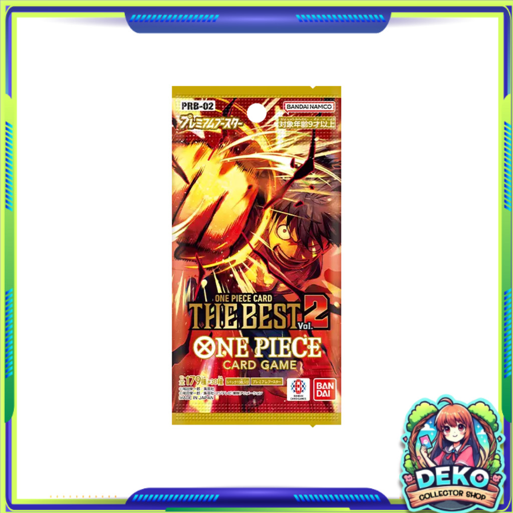 พร้อมส่ง!! แยกซอง การ์ดเกมวันพีซ PREMIUM BOOSTER -ONE PIECE CARD THE BEST vol.2- [PRB02] : Bandai  (