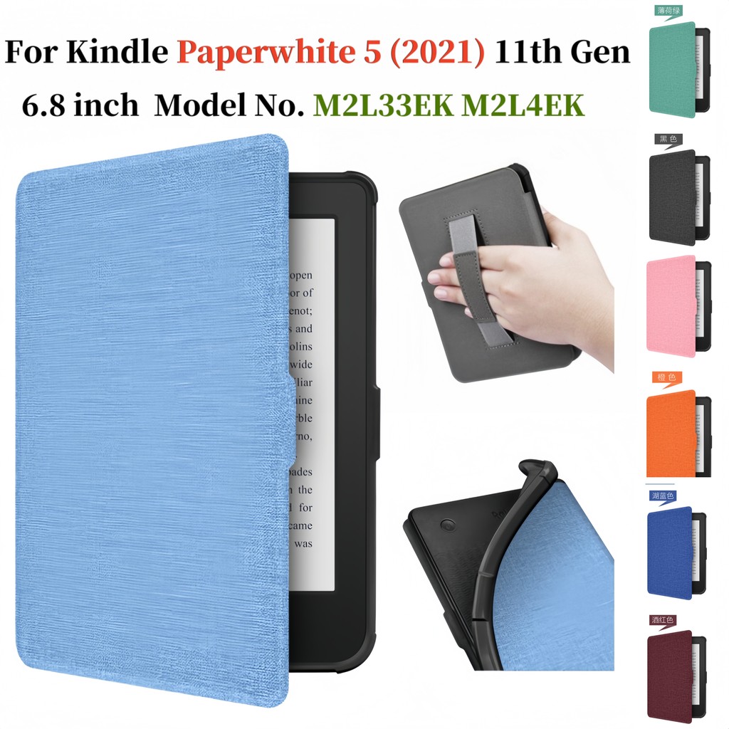 สําหรับ Kindle Paperwhite 11th Generation 6.8 " KPW5 M2L3EK M2L4EK E-book มือถือสไตล์ Flip Case Sign