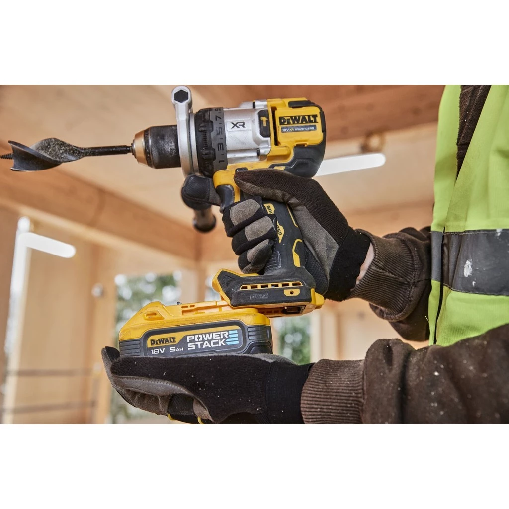 DEWALT สว่านกระแทก รุ่น DCD1007N-B1 สว่านกระแทกไร้สายไร้แปรงถ่าน 20V Max รุ่นพรีเมียม 3 สปีด (เฉพาะตัวเครื่อง) thumbnail 5