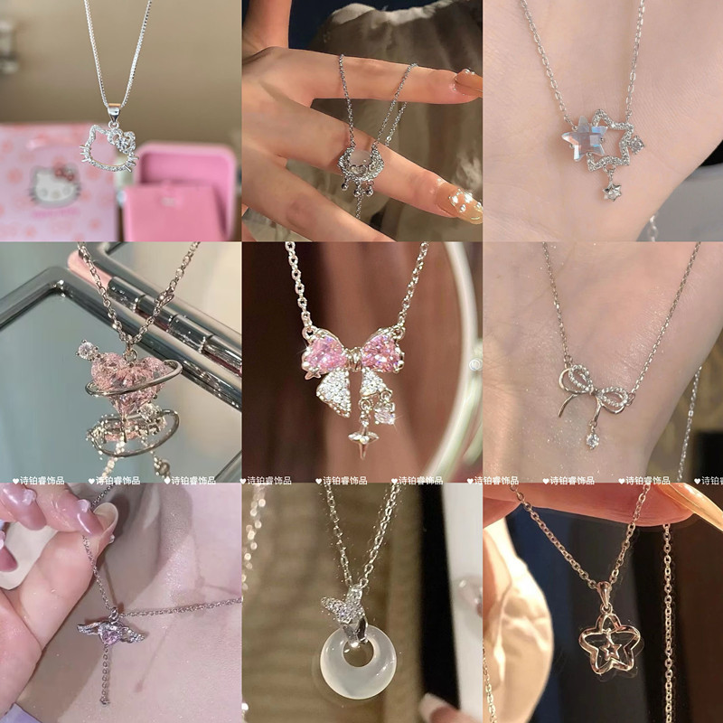 款生日Kitty项链女甜美可爱吊坠锁骨链闺蜜走心Women's Birthday Kitty Necklace Sweet and Cutesjhk23d.th20260128