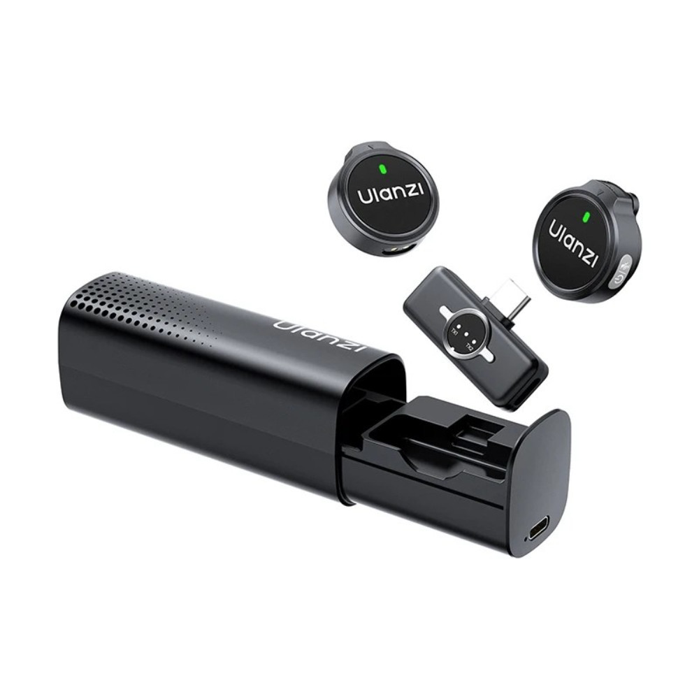 Ulanzi A21 Wireless Microphone ไมโครโฟนไร้สาย ไมค์มือถือ ระบบ AI ตัดเสียงรบกวน สำหรับไลฟ์สด สัมภาษณ์