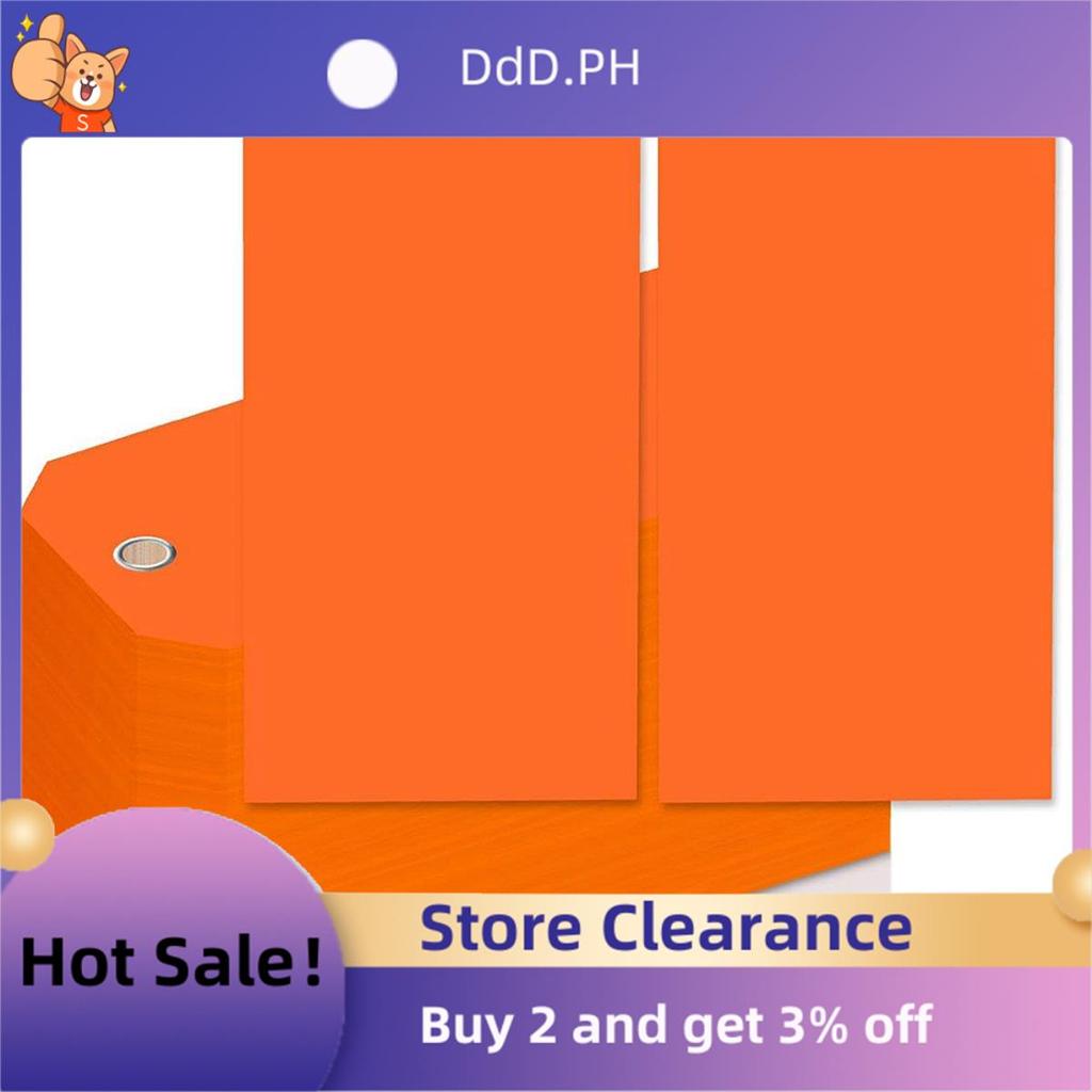 4 3/4In X 2 3/8In Neon Shipping Tags Blank Heavy Duty Hang Tags พร้อมเสริมหลุมเขียนแท็กกระเป๋าเดินทา