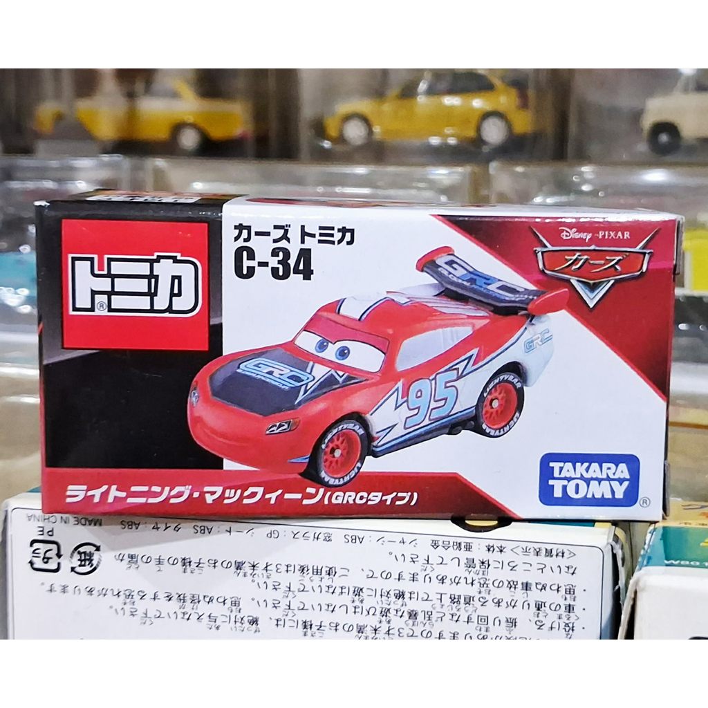Disney Cars Tomica 🌱 C-34 Lightning McQueen GRC Type ใหม่ รถโทมิก้าขนาดเล็ก