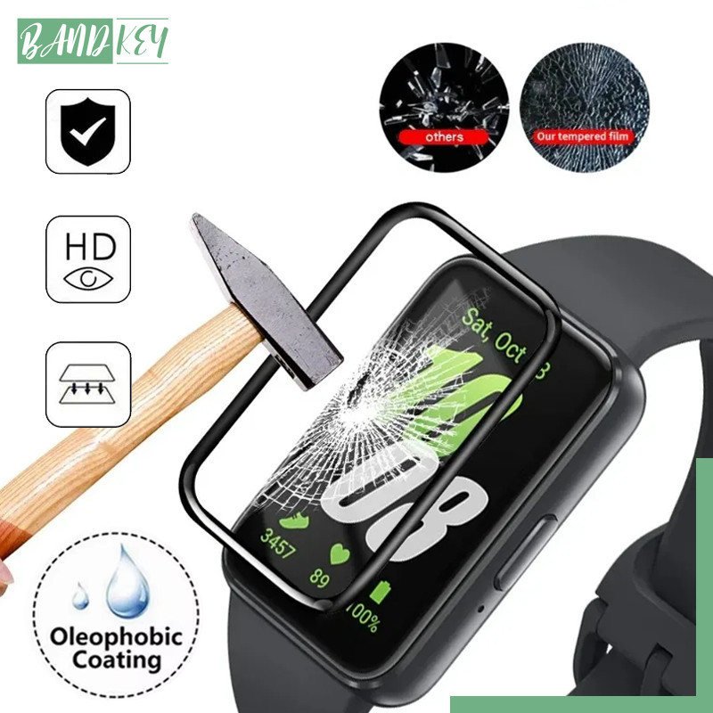 3D ป้องกัน Gores ฟิล์มแก้วป้องกัน for สมาร์ทว็อช Samsung Galaxy Fit 3 แก้วป้องกันหน้าจอ for Samsung Galaxy Fit 3
